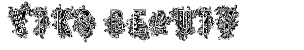 VTKS Beauty font preview